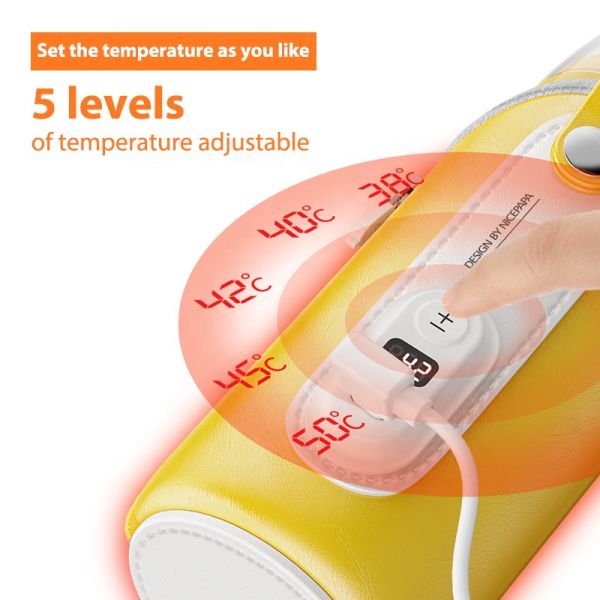 10W USB Milk Baby Feeding Bottle Warmer Portable Adjustable Temperature