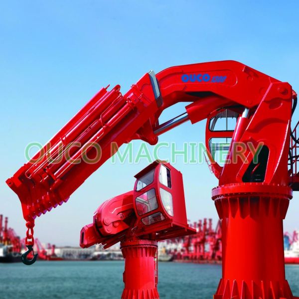 Buy Offshore 5t 20M Hydraulic Folding Boom Crane at wholesale prices