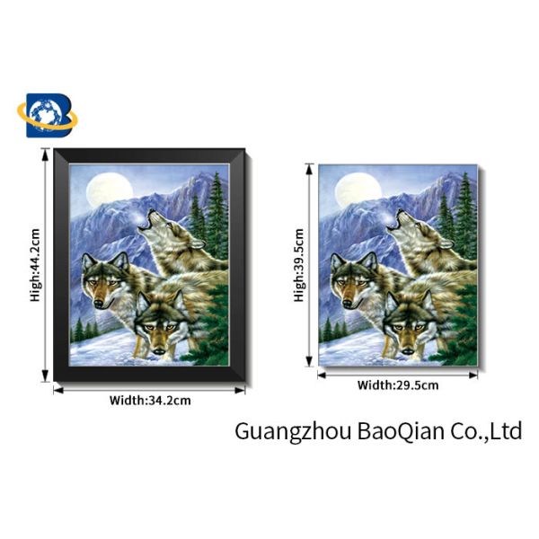 Home Decorative 3d Lenticular Flip Printings Of Religion , Wall Art / Picture / Poster