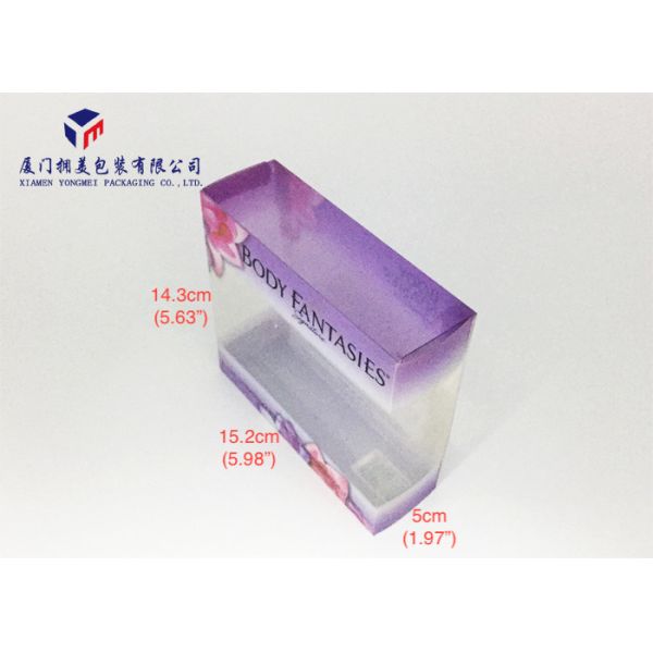 Rectangle Shape Hard Plastic Box Packaging 0.3mm Thickness Side Ends Open Design