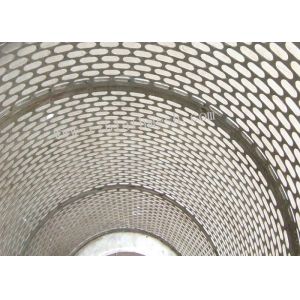 Quality 2m Height Ss304 Ellipse 30cm Diameter Perforated Metal Pipe for sale