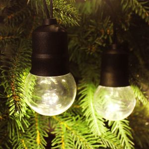 1500LM 15 Bulbs Solar Festoon Lights 8 Modes 24V 1w Outdoor Starry Lights