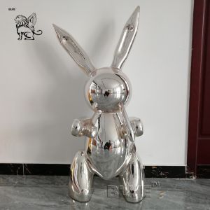 Rabbit Stainless Steel Sculpture Jeff Koons Abstract Balloon Metal Sculptures