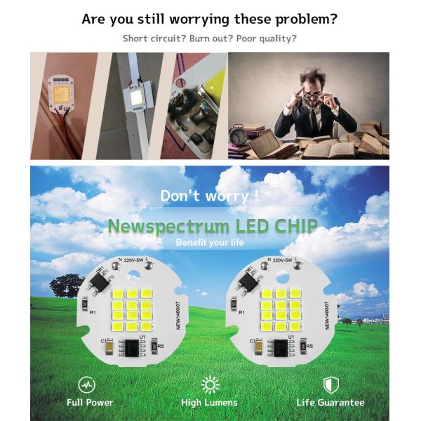 4000k SMD LED Chip Smart IC No Driver For Commercial Lighting Applications