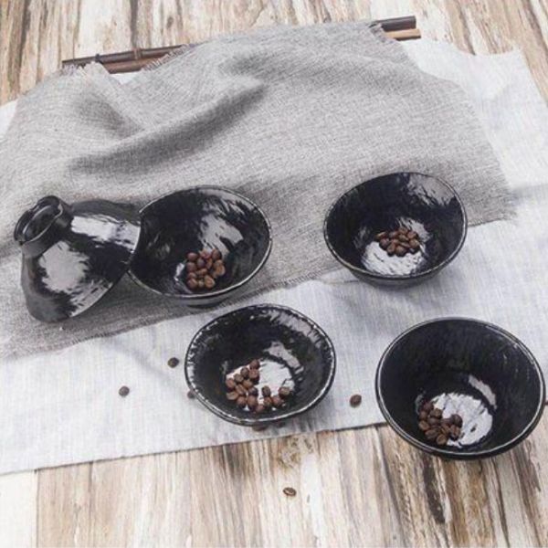 Buy Dishwasher Safe Black Melamine Soup Bowl With Durable Construction at wholesale prices