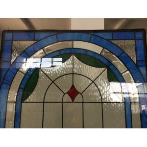 Customized decorative window glass with patina caming