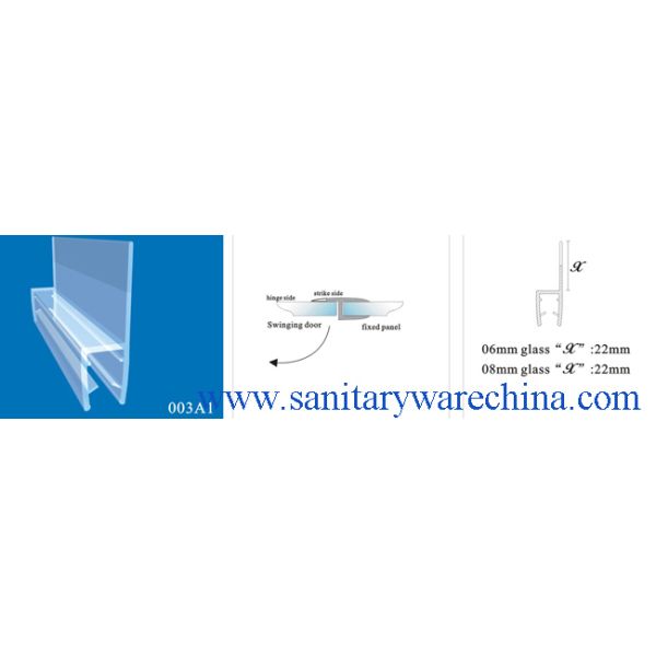 Sealing Strips/waterproof strips/shower door seals/PVC Seal 003A1