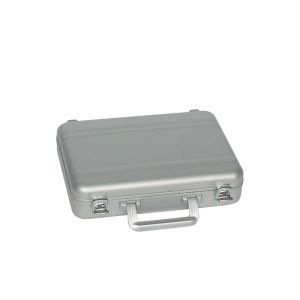 High Quality Aluminum Gun Case Carry Pistol With Foam Silver