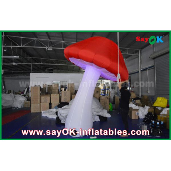 Big Red and White Inflatable Lighting Decoration For Party / Event