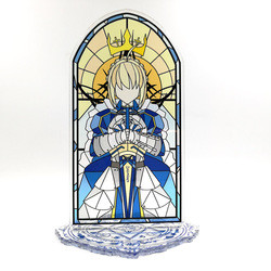 Customized Acrylic display board/advertising display board with Anime figure