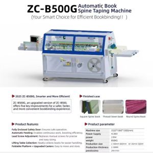 ZC-B500G Book Back Pack Rounding Machine Automatic NoteBook Binding Glue