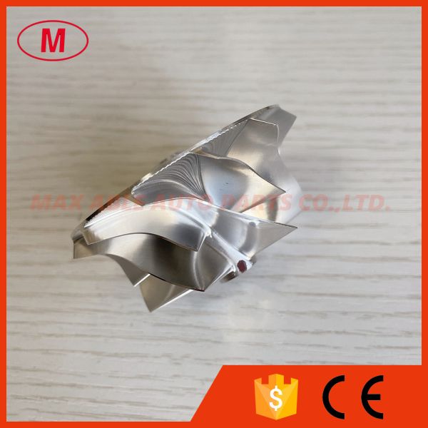 GT15-25 49.62/61.98mm 6+6 blades Turbo milling/aluminum 2618/billet compressor wheel