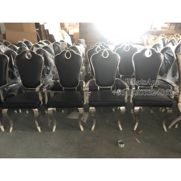 Stainless Steel Armchairs With Leather For Wedding, Event and Party (YS-2-1)