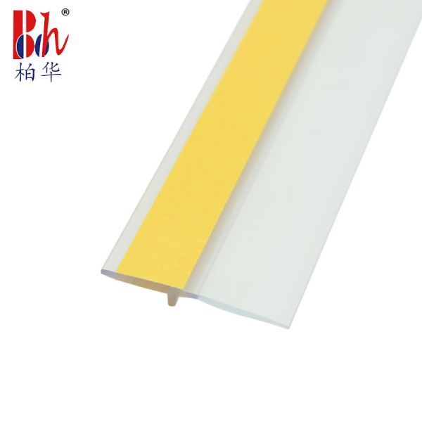 Co - Extruded PVC Door Bottom Seal Strip Dust Proof Door Sweeps Transparent