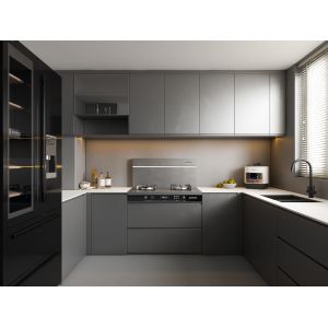 Lacquer Kitchen Cabinet French Design Laminate Commercial Kitchen Cabinets