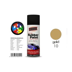 Wheel Removable Rubber Spray Paint With Pearl Luster Gold Color