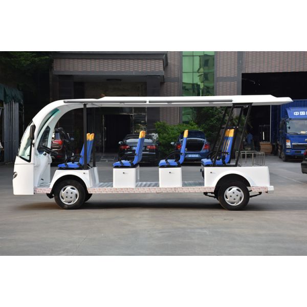 Mini Electric Sightseeing Car 72V DC Motor With 11 Seaters / Trojan Battery