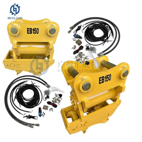 Buy 180 Degree Excavator Power Tilting Coupler Hydraulic Quick Hitch Tilt Rotator For 15T 20T 30T 40T 50T Excavator at wholesale prices