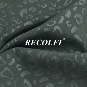 Embossed Print Activewear Knit Fabric Sustainable Warm Up Suits Bodywear