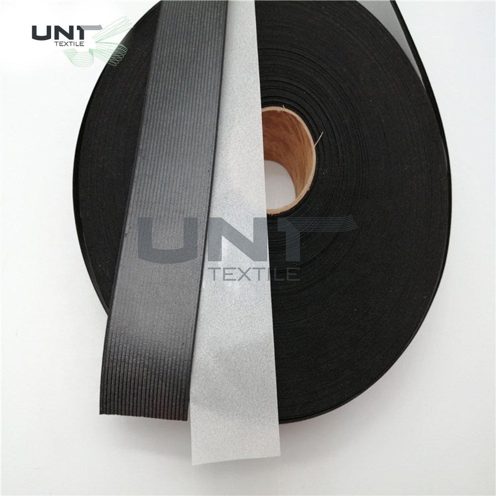 Custom Size Fusible Interlining Double PE Film Coated Elastic Waistband Interlining With Release Paper