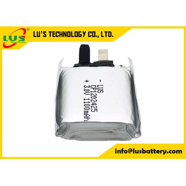 CP1202425 Pouch Lithium Manganese Battery 3V 1100mah Ultra Thin Cell For PCB