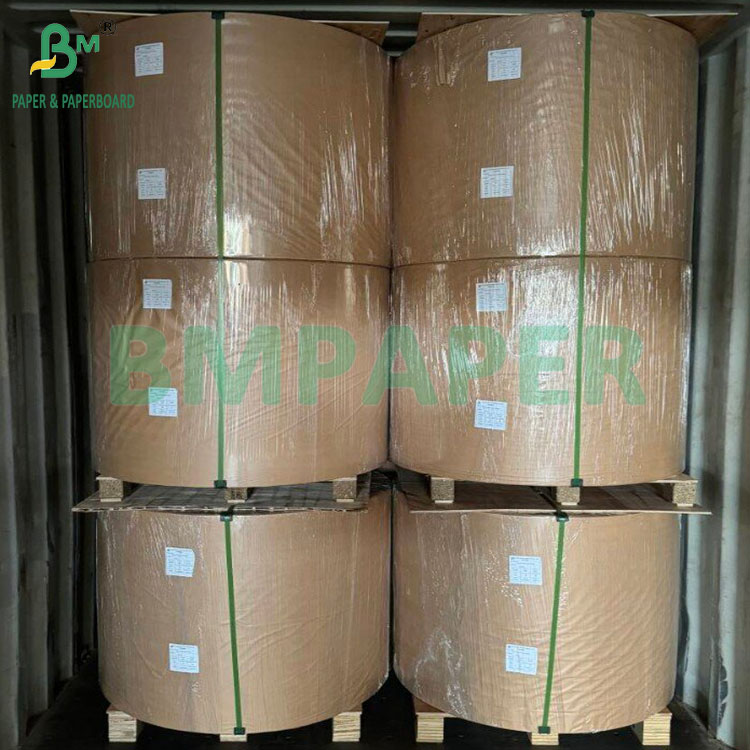 40gsm MG Red Wax Striped Kraft Paper For Pears And Other Fruit Packing