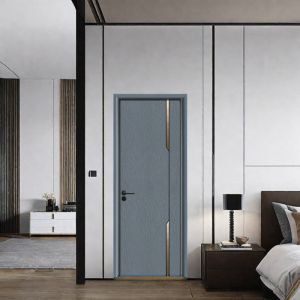 Bedroom WPC Hollow Door Moisture Resistant Heat Insulation