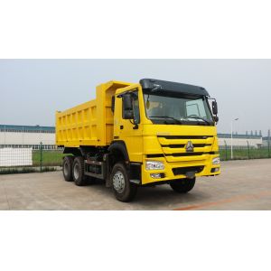 371HP 20CBM Heavy Duty Dump Truck With Yellow Color And HF9 Front Axle