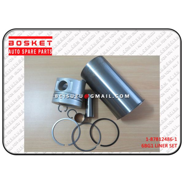 Metal Isuzu Liner Set For TM XE 6BG1T 1878124861 1-87812486-1 , isuzu spare parts