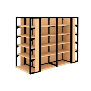 Cold Rolled Steel Customized Supermarket Display Shelving Racks