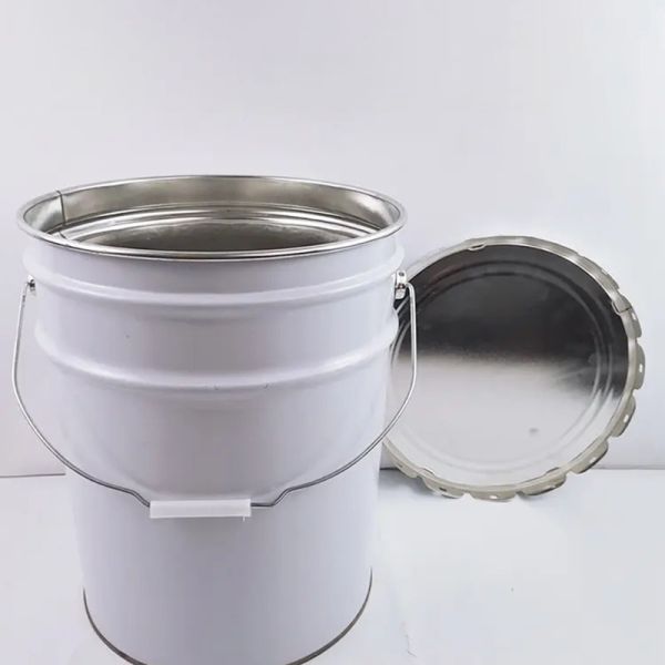Buy Customized Tinplate Pails Bucket With CMYK Logo And Metal Handle at wholesale prices