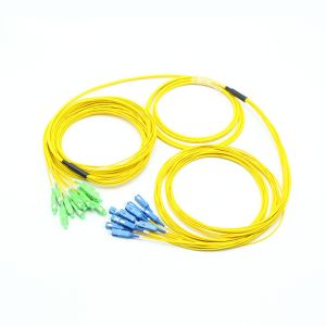 Singlemode Multifiber Cable Assemblies Pre Connectorized 12 Strand SC/APC-SC/UPC