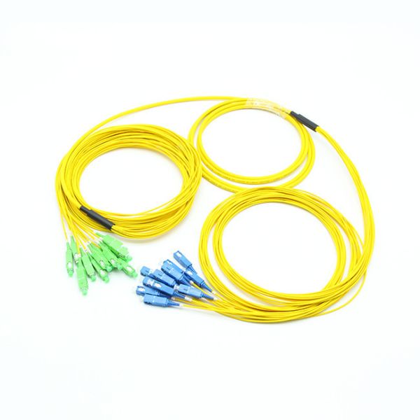 Buy Singlemode Multifiber Cable Assemblies Pre Connectorized 12 Strand SC/APC-SC/UPC at wholesale prices