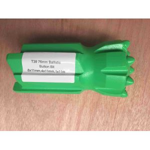 Soft Rock Drilling T38 76mm Ballistic Retractable Drill Bit With Fast Penetratio
