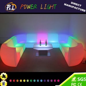 China PE Plastic Lounge Furniture LED Double / Single Sofa on sale