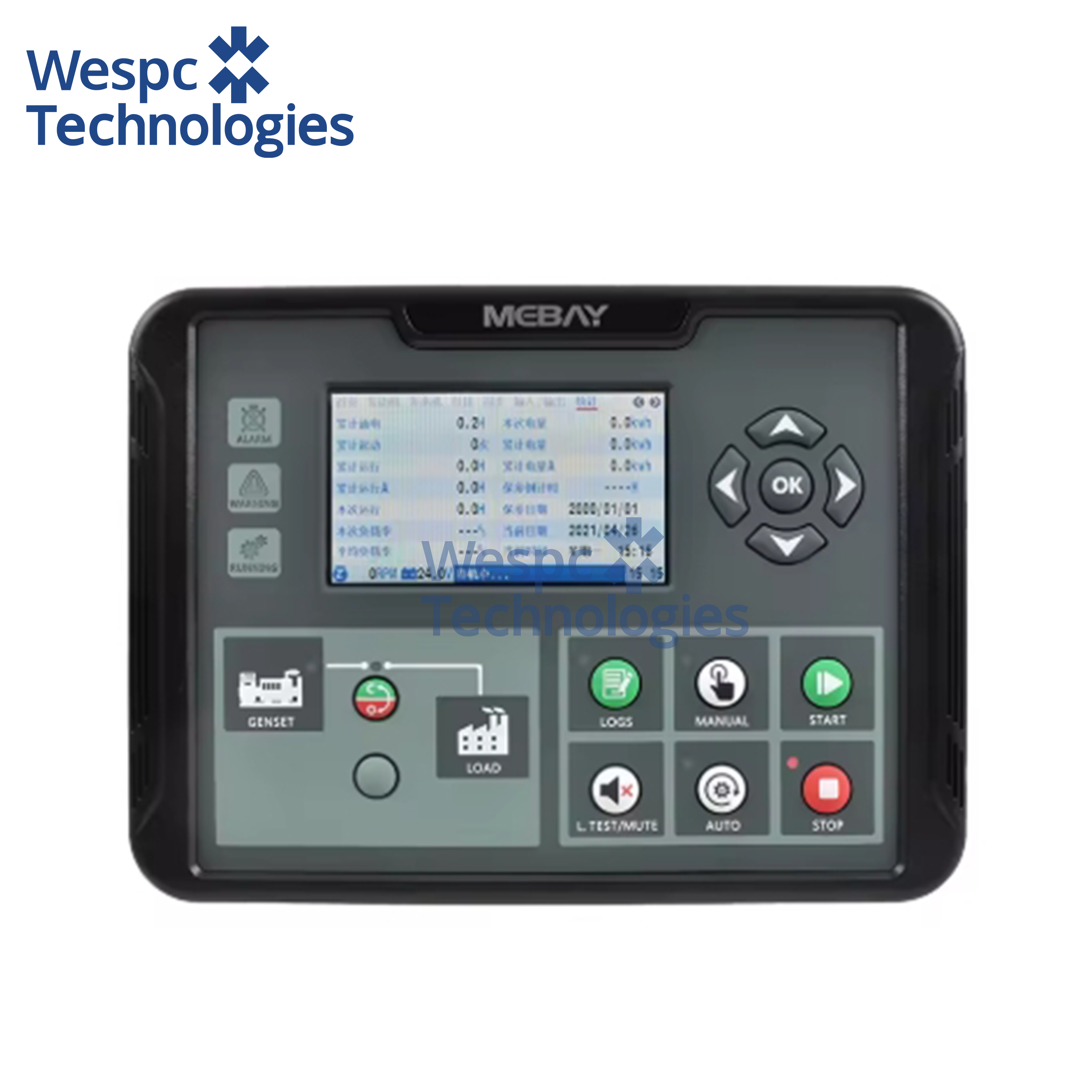 WESPC Original Mebay DC100D MK2 Mebay Genset Synchronize Control Panel