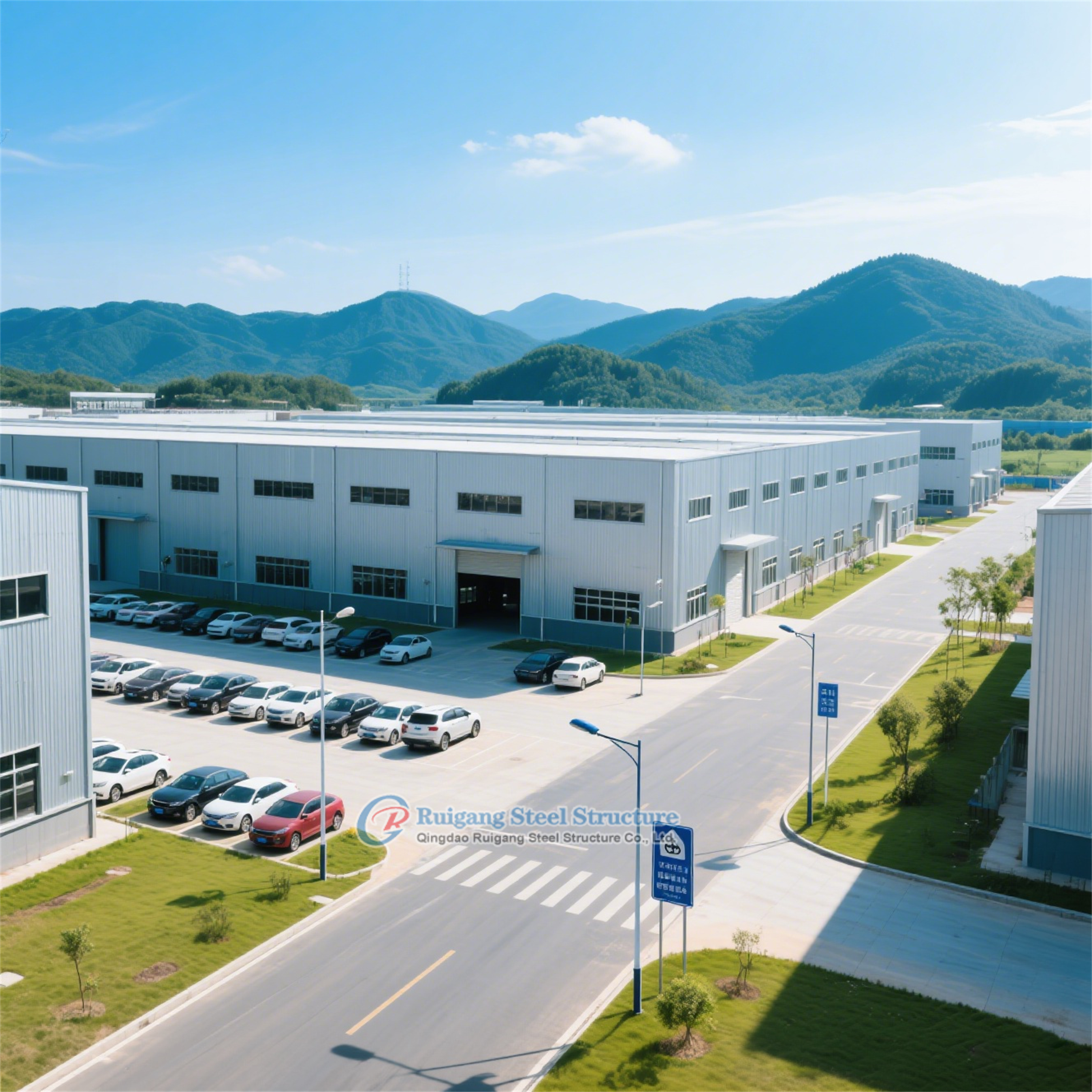 China Custom Steel Structure Warehouse High Wind Resistance 50+ Years Lifespan on sale