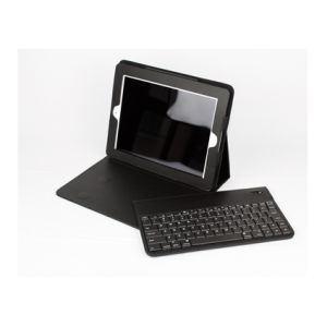Ergonomic Design Black iPad 2 Bluetooth Keyboard Case With 76 Keys / Photo Frame
