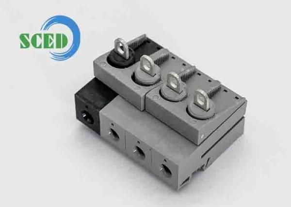 Rated Current 30A Rail Mounted Terminal Blocks with Inflammability Class