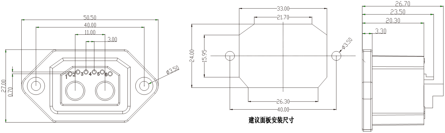 Waterproof EBIKE Connector 2+6P-4 Electric Vehicle Charging Plug And Socket