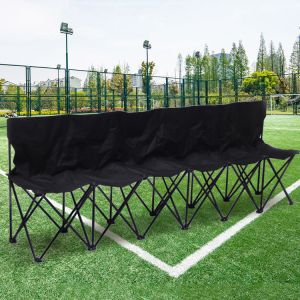 OEM Collapsible Bench Portable 6 Seats Foldable Beach Chair with Carry Bag and