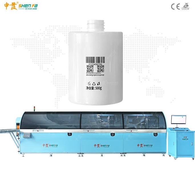 Quality 7Kw 45pcs / Min Full Automatic Cylindrical Screen Printing Machine for sale