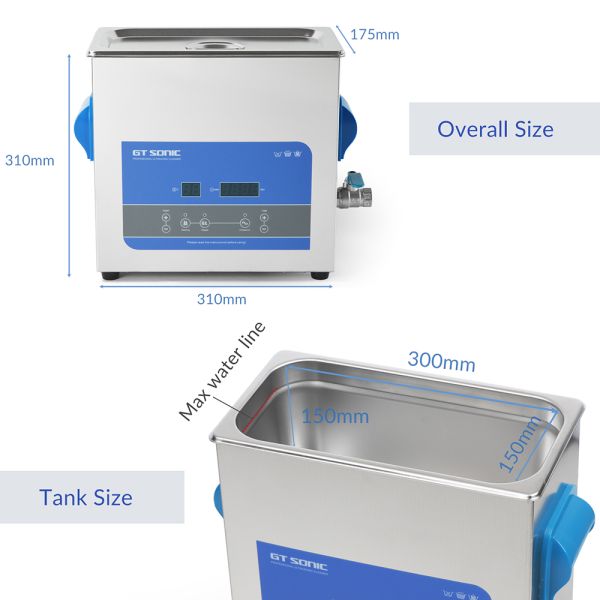 Benchtop 6L Parts Ultrasonic Cleaner Electronics Ultrasonic Washer
