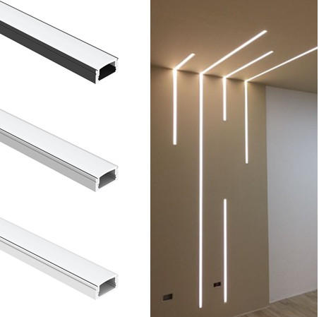Buy Aluminum Alloy 6063 T5 U Shape Led Profile at wholesale prices