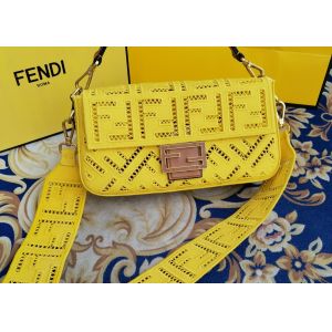 Newest Baguette Bag Embroidery Series Cross-Body Bag F Letters Pattern