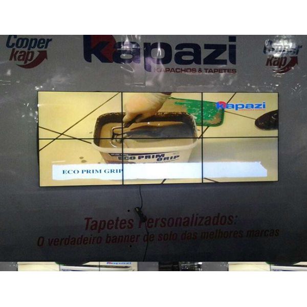 55 Inch 3.5mm Narrow Bezel Floor Stand Irregular Lcd Video Wall With HDMI DVI Input