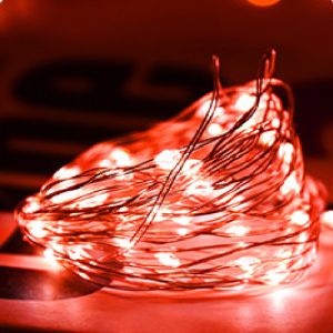 Remote Control Copper Wire Fairy Lights Battery 10M DC 5V For Bedroom