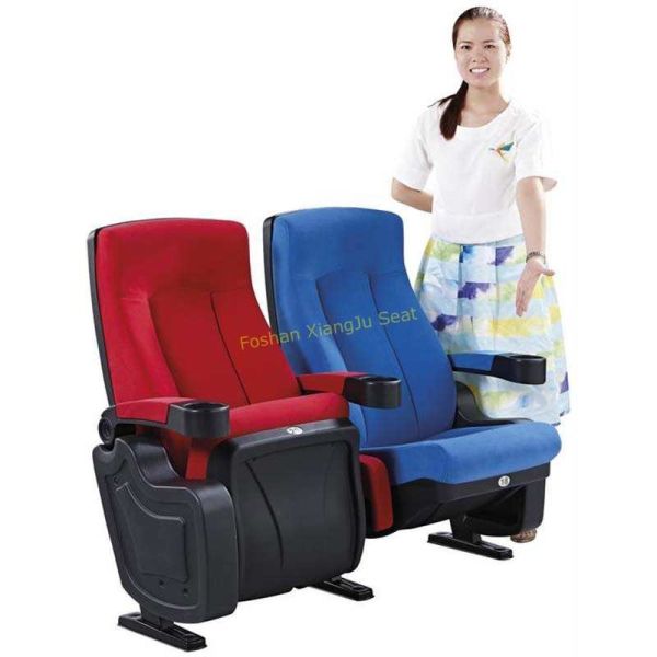 Buy High Back Reclined Home Cinema Theater Chairs With Fireproof Fabric at wholesale prices