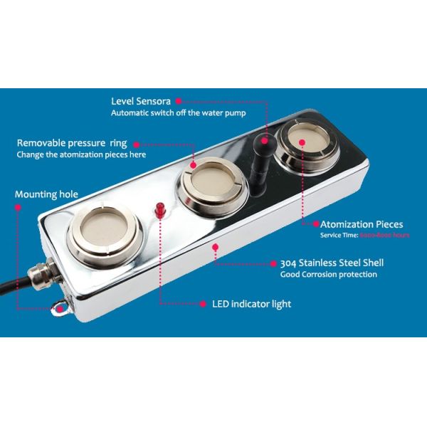 high quality Stainless steel industrial use Ultrasonic transducer mist maker