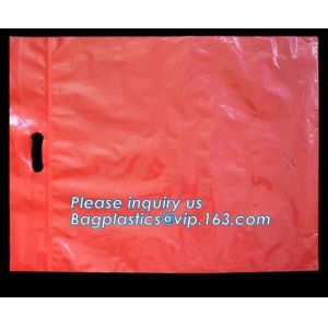 100% Biodegradable PE Die Cut Patch Handle Color Printed Custom Plastic Shopping